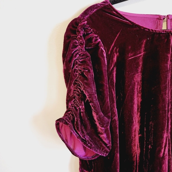 Torrid Red Velvet Blouse Top - Picture 5 of 5